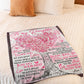 Family Love Follow Your Dreams Daughter Gift Flannel Blanket For Cozy Bedroom Sofa Decor