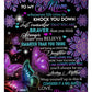 Butterfly You Will Always Be My Loving Mother Flannel Blanket For Cozy Bedroom Sofa Decor