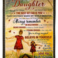 Family All The Things My Hands Have Held Mom To Daughter Flannel Blanket For Cozy Bedroom Sofa Decor