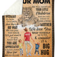 Lion To My Mom You Are My World Flannel Blanket For Cozy Bedroom Sofa Decor