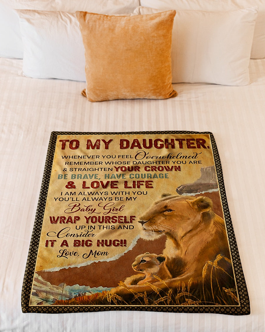 Lion Consider Big Hug Flannel Blanket For Cozy Bedroom Sofa Decor