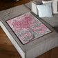 Family Love Follow Your Dreams Daughter Gift Flannel Blanket For Cozy Bedroom Sofa Decor