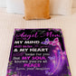 Butterfly I Love You To The Moon And Back Flannel Blanket For Cozy Bedroom Sofa Decor