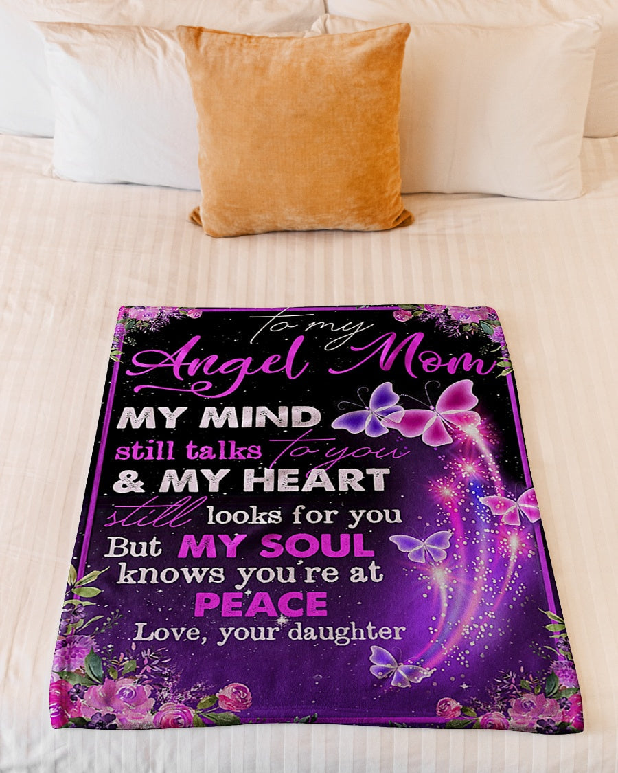 Butterfly I Love You To The Moon And Back Flannel Blanket For Cozy Bedroom Sofa Decor