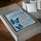 Butterfly To My Daughter Never Forget That I Love You Flannel Blanket For Cozy Bedroom Sofa Decor