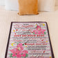 Flamingo Just Do Your Best Daughter Gift Flannel Blanket For Cozy Bedroom Sofa Decor