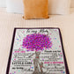 Family To Me You Are The World Little Girl Flannel Blanket For Cozy Bedroom Sofa Decor