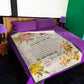 Family To My Mother For Mother Rose Letter Flannel Blanket For Cozy Bedroom Sofa Decor