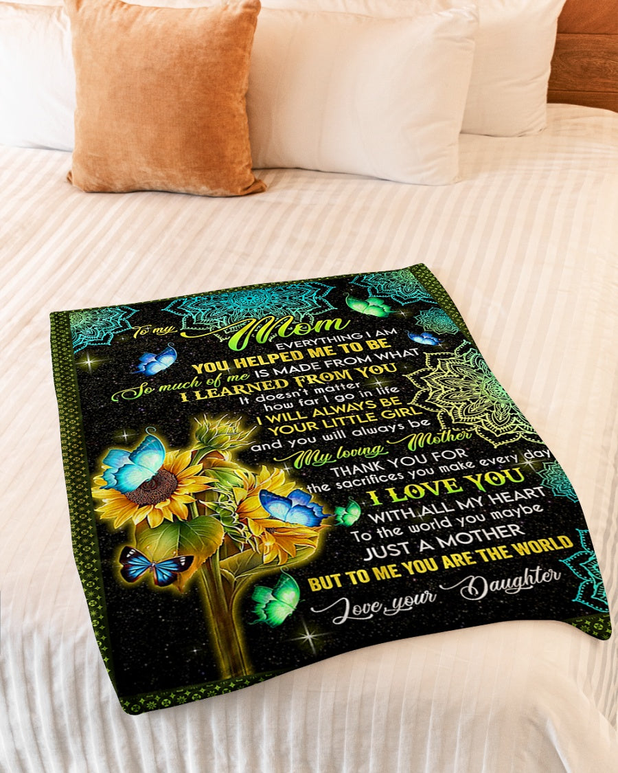 Sunflower You Are The Best Flannel Blanket For Cozy Bedroom Sofa Decor