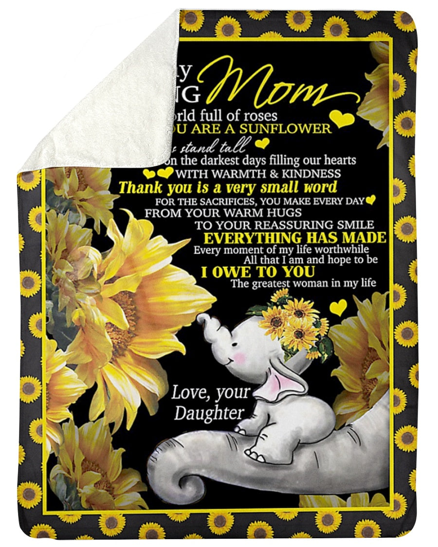 You Are My Sunflower Flannel Blanket For Cozy Bedroom Sofa Decor