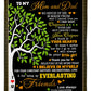 Family Tree You Will Always Be My Loving Mother Flannel Blanket For Cozy Bedroom Sofa Decor