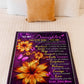 Flower My Wish For You Mom To Daughter Flannel Blanket For Cozy Bedroom Sofa Decor