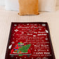 Christmas I Love You Daughter Gift Flannel Blanket For Cozy Bedroom Sofa Decor