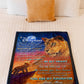 Lion Believing In Yourself Daughter Gift Flannel Blanket For Cozy Bedroom Sofa Decor