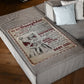 Family I'll Always Be With You Flannel Blanket For Cozy Bedroom Sofa Decor