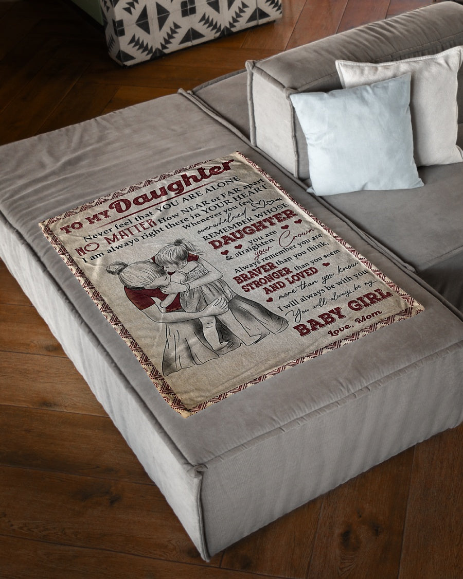Family I'll Always Be With You Flannel Blanket For Cozy Bedroom Sofa Decor