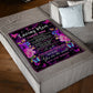Family To My Mom You Will Always Be My Loving Mom Butterfly Rose Flannel Blanket For Cozy Bedroom Sofa Decor