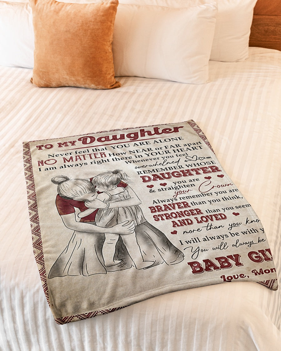 Family I'll Always Be With You Flannel Blanket For Cozy Bedroom Sofa Decor