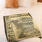 Lion You Are My Sunshine Mom To Daughter Flannel Blanket For Cozy Bedroom Sofa Decor