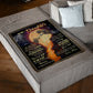 Wolf Stay Strong Be Confident Daughter Gift Flannel Blanket For Cozy Bedroom Sofa Decor