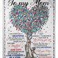 Family I Love You To The Moon And Back Flannel Blanket For Cozy Bedroom Sofa Decor