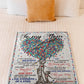 Family I Love You To The Moon And Back Flannel Blanket For Cozy Bedroom Sofa Decor