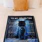 Wolf Step Out Of The Shadows Daughter Gift Flannel Blanket For Cozy Bedroom Sofa Decor