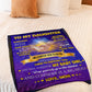 Family Big Hug Daughter Gift Flannel Blanket For Cozy Bedroom Sofa Decor