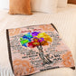 Family I Loved You My Whole Life Flannel Blanket For Cozy Bedroom Sofa Decor