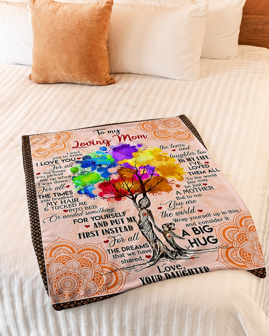 Family I Loved You My Whole Life Flannel Blanket For Cozy Bedroom Sofa Decor