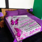 Family It's Hard To Find Words To Tell You Mom To Daughter Pink Flannel Blanket For Cozy Bedroom Sofa Decor