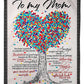 Family I Love You To The Moon And Back Sunshine Flannel Blanket For Cozy Bedroom Sofa Decor