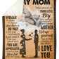 Family You Are The Best Mother Flannel Blanket For Cozy Bedroom Sofa Decor