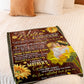 Sunflower To My Mother A Garden Of The Heart Flannel Blanket For Cozy Bedroom Sofa Decor