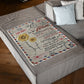 Loving Mom Family Gift Flannel Blanket For Cozy Bedroom Sofa Decor