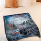 Wolf Believe In Yourself Daughter Gift Flannel Blanket For Cozy Bedroom Sofa Decor