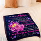 Rose To My Mother Her Daughter Flannel Blanket For Cozy Bedroom Sofa Decor