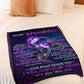 Butterfly Daughter Look Right I'll Always Be There Flannel Blanket For Cozy Bedroom Sofa Decor