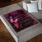 Butterfly How Much You Mean To Me Daughter Gift Flannel Blanket For Cozy Bedroom Sofa Decor
