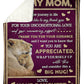 Lion Big Hug From Daughter Flannel Blanket For Cozy Bedroom Sofa Decor
