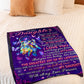 Family I Didn't Give You The Gift Of Life Mom To Daughter Purple Flannel Blanket For Cozy Bedroom Sofa Decor