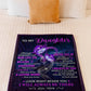 Butterfly Daughter Look Right I'll Always Be There Flannel Blanket For Cozy Bedroom Sofa Decor