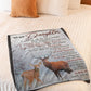 Deer My Heart Daughter Gift Flannel Blanket For Cozy Bedroom Sofa Decor