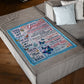 Butterfly Your Way Back Home Daughter Gift Flannel Blanket For Cozy Bedroom Sofa Decor