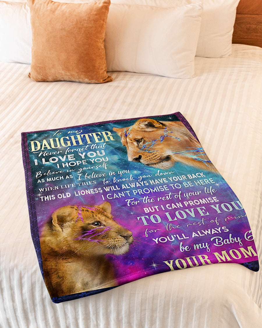 Lion Believe In Yourself Gift Lover Flannel Blanket For Cozy Bedroom Sofa Decor