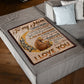 Bear My Loving Mother From Son Flannel Blanket For Cozy Bedroom Sofa Decor