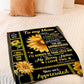 Sunflower You Are My Hero Mother Flannel Blanket For Cozy Bedroom Sofa Decor