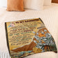 Tiger I Will Always Carry You Daughter Gift Flannel Blanket For Cozy Bedroom Sofa Decor