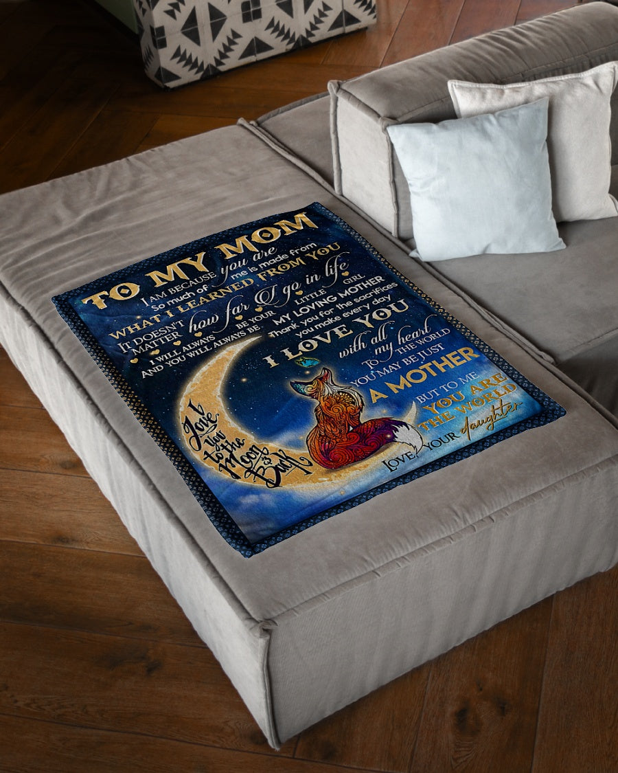 Family I Am Always With You Flannel Blanket For Cozy Bedroom Sofa Decor
