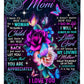 Rose You Will Always Be My Loving Mother Big Hug Flannel Blanket For Cozy Bedroom Sofa Decor